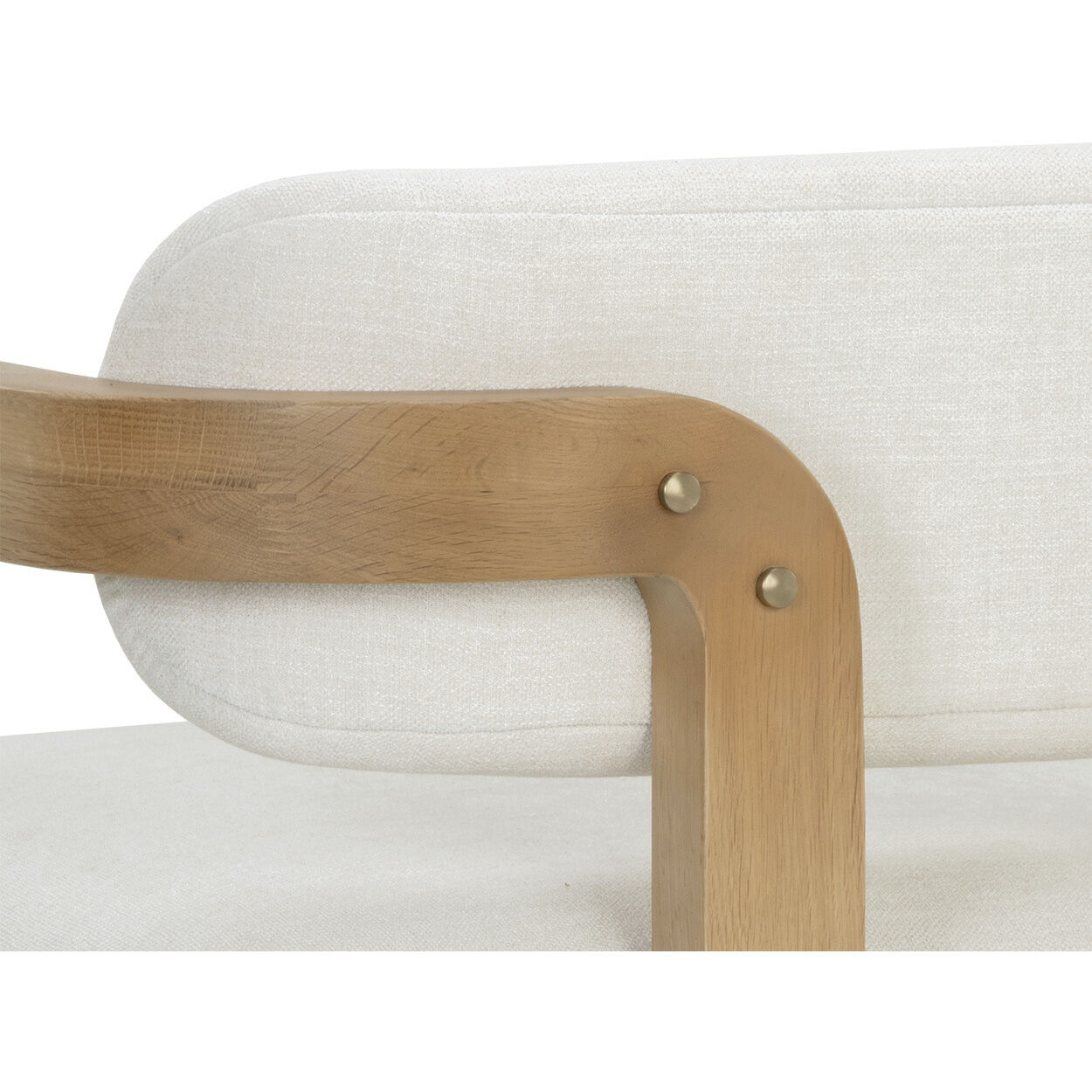 Madrone Rustic Oak / Heather Ivory Tweed Lounge Chair